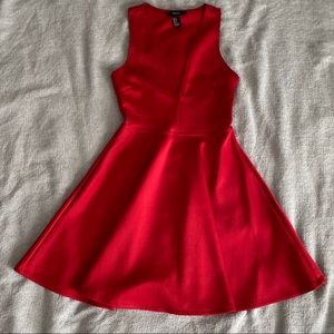 Red Skater Dress Size Small